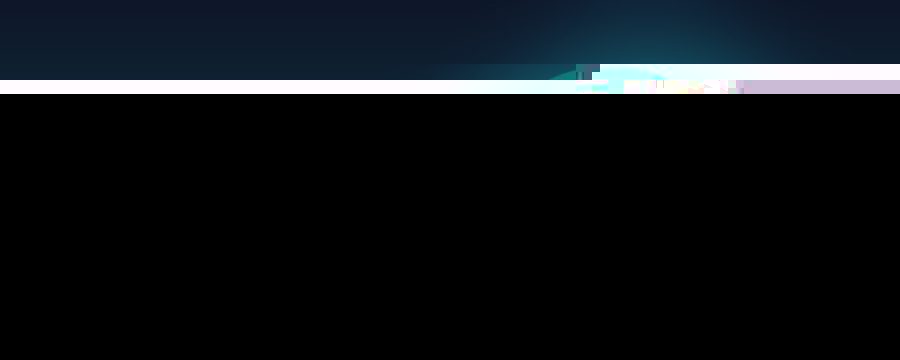 Nanoleaf Essentials Matter A19 smart bulb glowing cyan in a dark modern interior